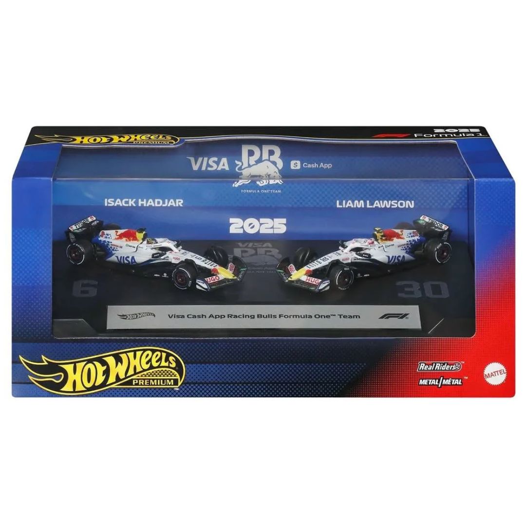 Hot Wheels Premium 2025 Formula 1 Visa Cash App Racing Bulls 2-Pack