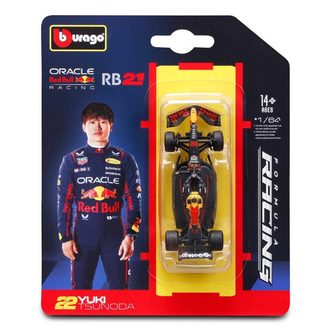 Bburago 1:64 F1 Red Bull RB21 #22 Yuki Tsnoda Diecast