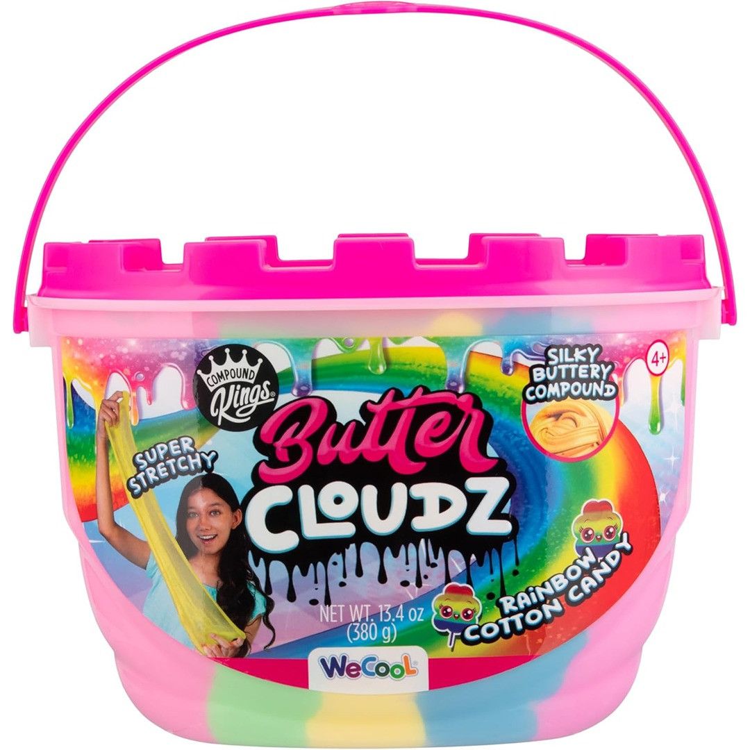 Compound Kings Butter Cloudz Swirls Rainbow Cotton Candy Slime