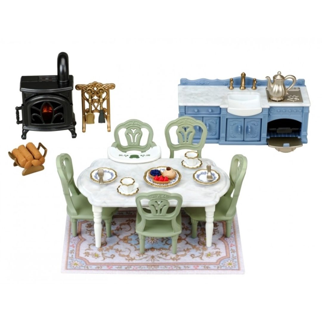 Sylvanian Families Red Roof Riverside Manor Elegant Dining Room