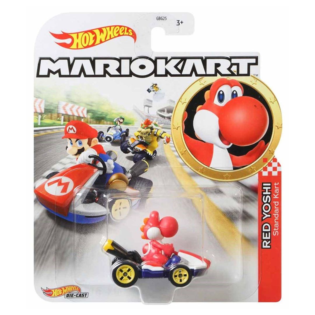 Hot Wheels Mario Kart - Red Yoshi Standard Kart