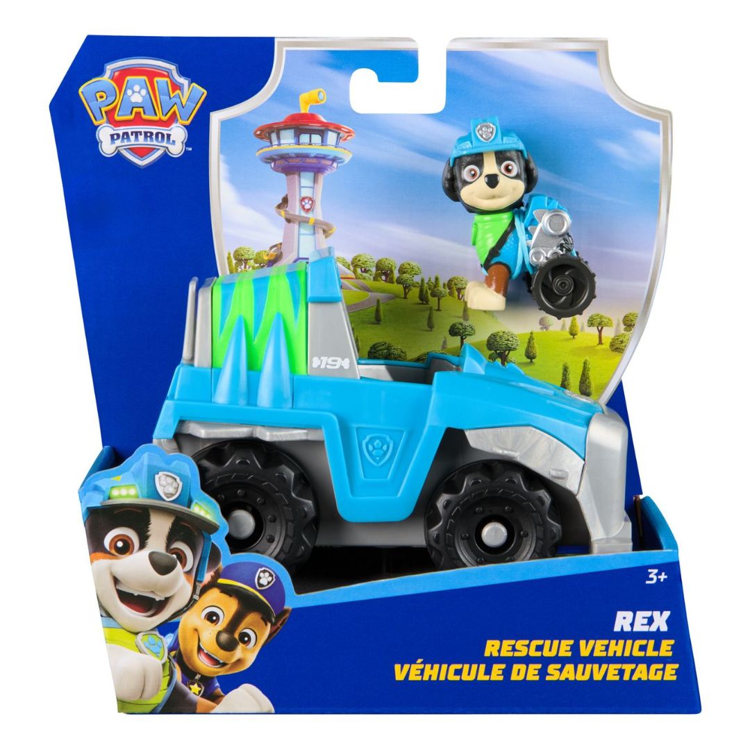 Paw Patrol Rex With Rescue Vehicle