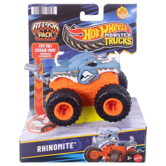 Hot Wheels Monster Trucks Attack Pack Rhinomite