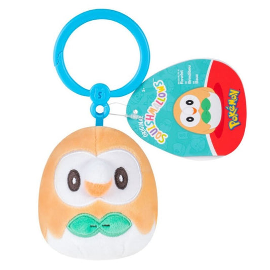 Squishmallows Pokemon Clip-on Plush - Rowlet