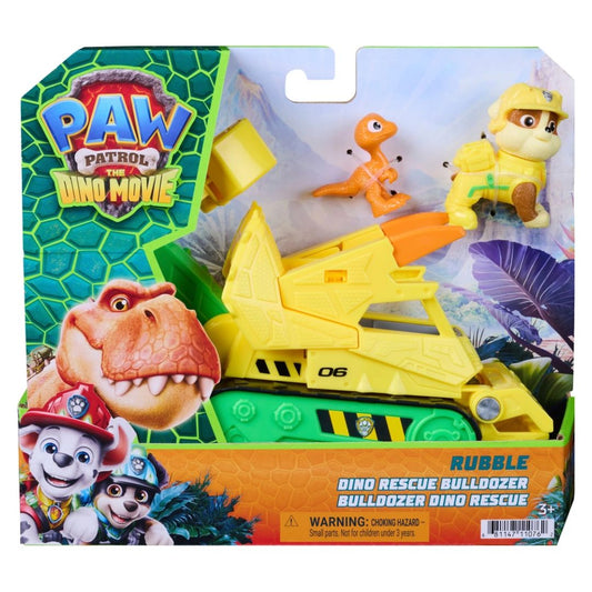Paw Patrol The Dino Movie Rubble With Dino Rescue Bulldozer