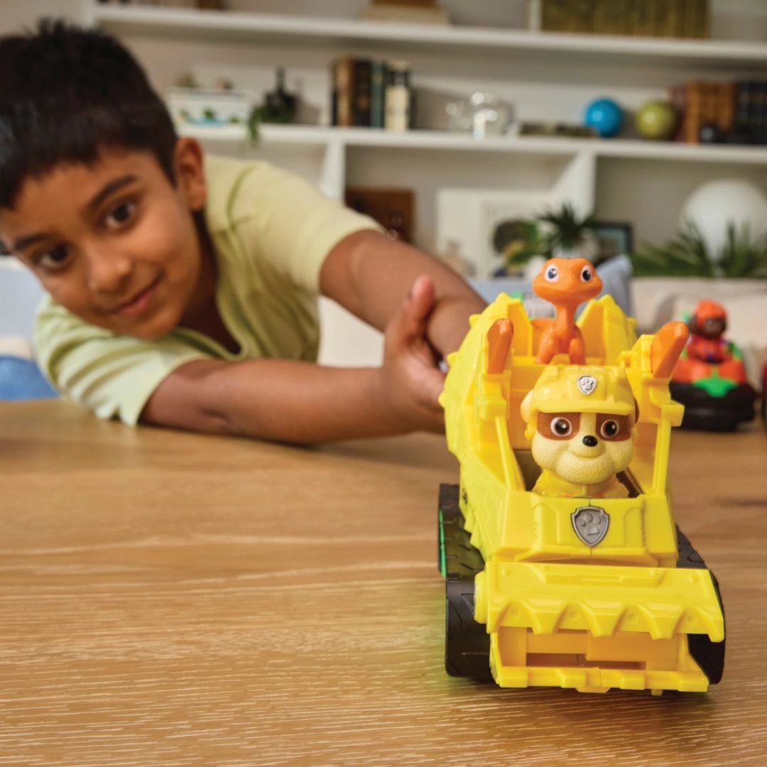 Paw Patrol The Dino Movie Rubble With Dino Rescue Bulldozer