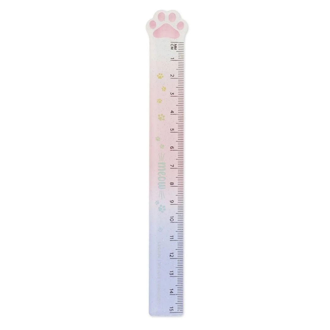 Legami 15cm Ruler Meow Kitty