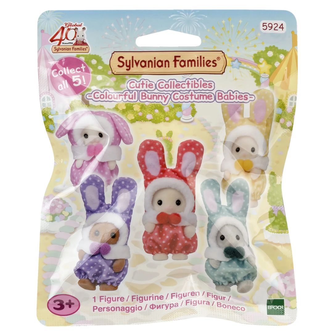 Sylvanian Families Cutie Collectibles Colourful Bunny Costime Babies