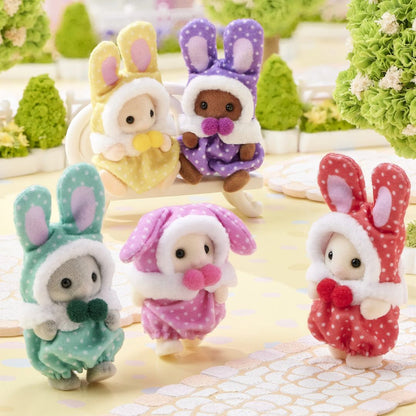 Sylvanian Families Cutie Collectibles Colourful Bunny Costime Babies