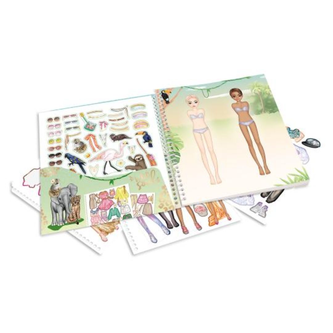 TOPModel Dress Me Up Stickerbook Safari