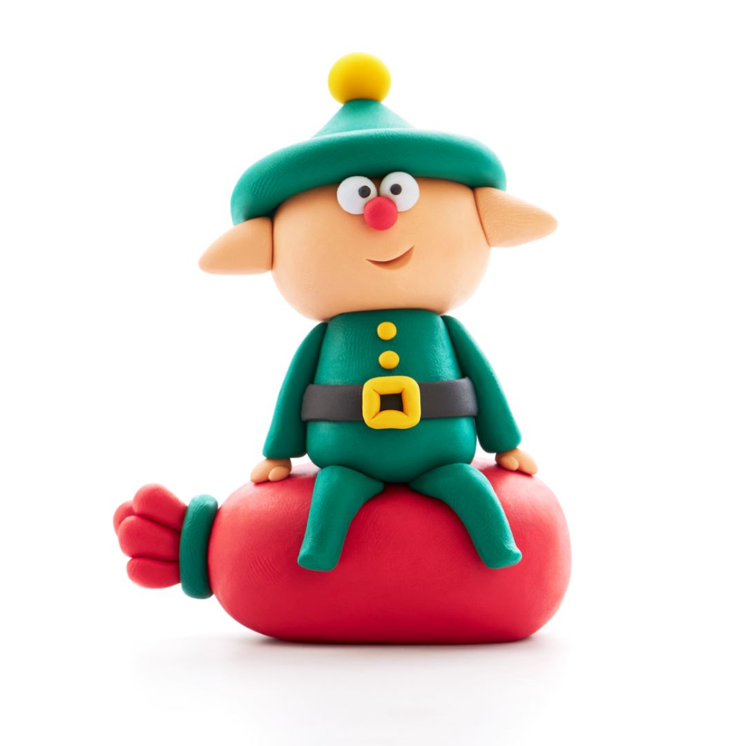 Hey Clay Winter Holidays - Santa's Helper