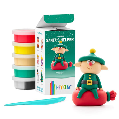 Hey Clay Winter Holidays - Santa's Helper