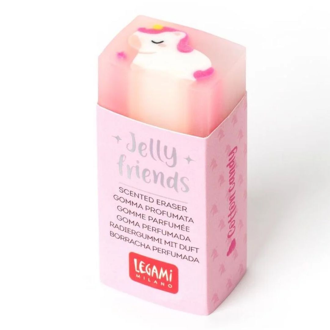 Legami Scented Eraser Jelly Friends Cotton Candy Unicorn