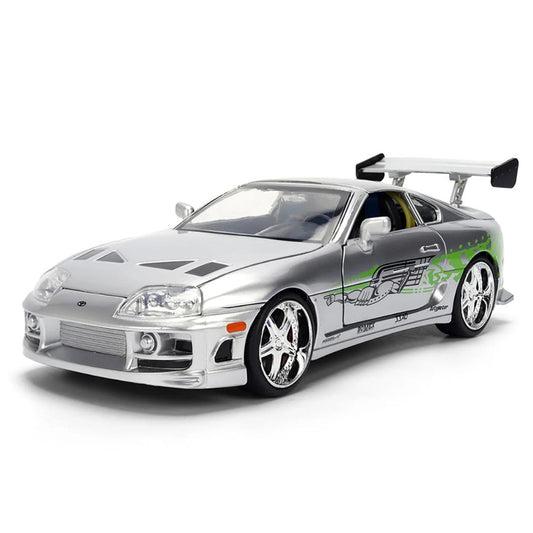 Fast & Furious 1:24 Diecast Brian's Toyota Supra (Silver Finish)
