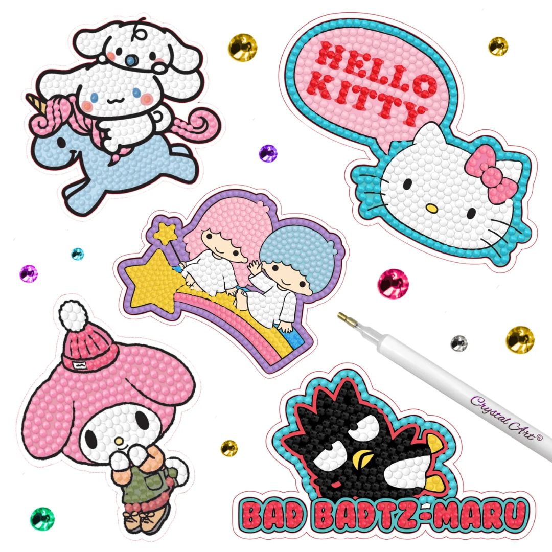 Crystal Art Hello Kitty & Friends Sticker Pack