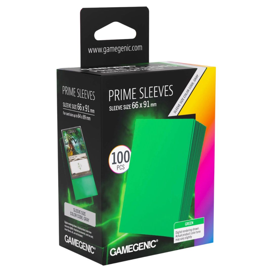 Gamegenic Trading Card Prime Sleeves 100pc - Green