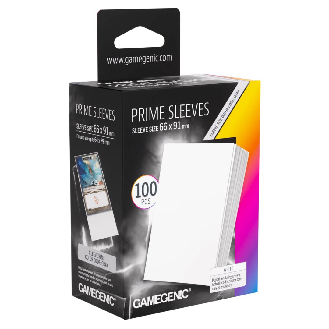 Gamegenic Trading Card Prime Sleeves 100pc - White