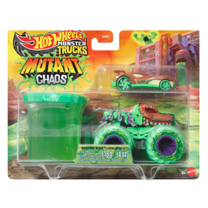 Hot Wheels Monster Trucks Mutant Chaos Slime Pack Wreckin' Wolf & Howlin' Heat
