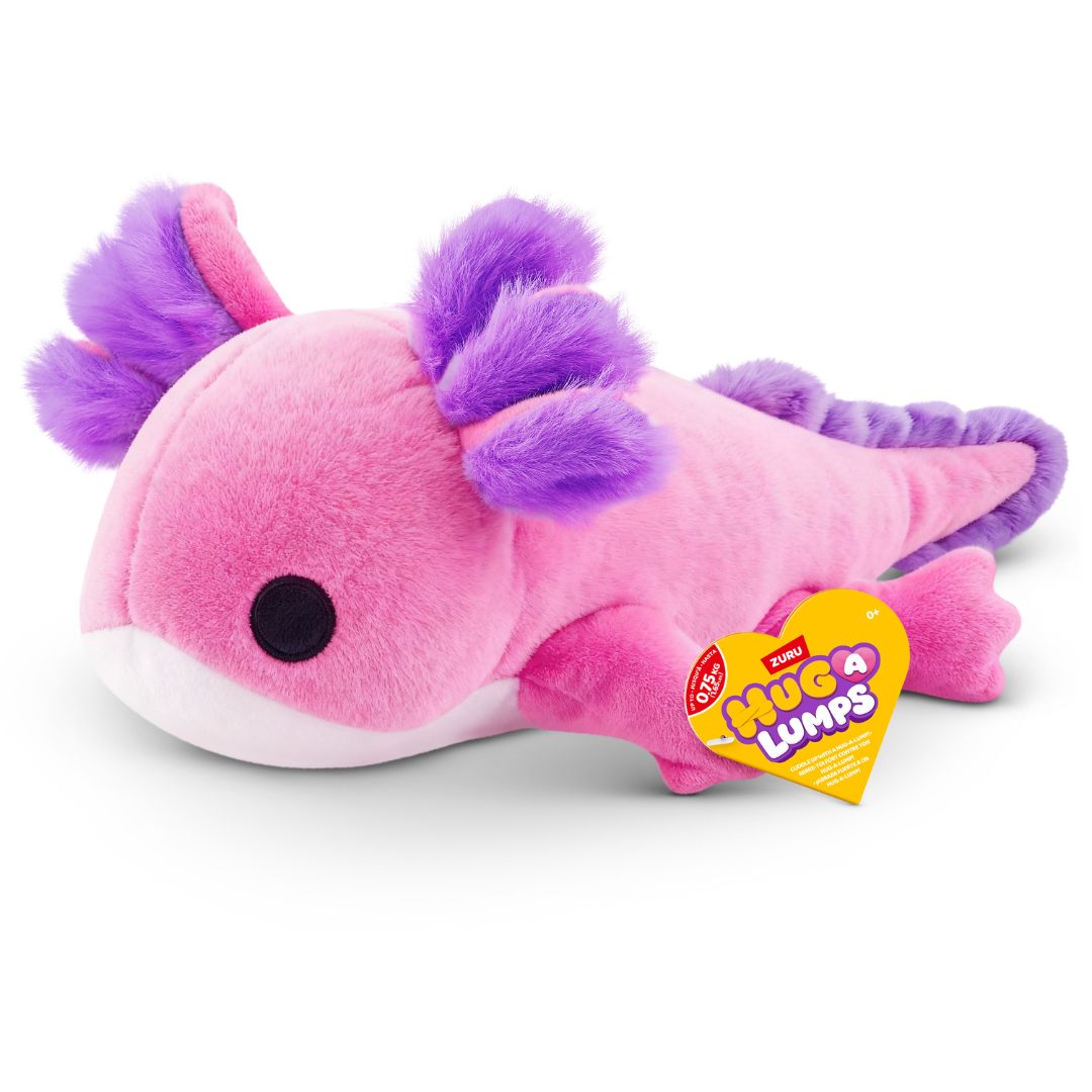 Hug-A-Lumps Small Fuzzy Plush Ally The Axolotl