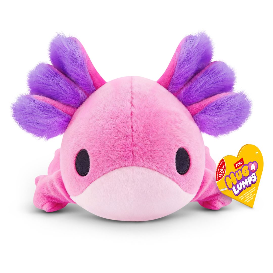 Hug-A-Lumps Small Fuzzy Plush Ally The Axolotl