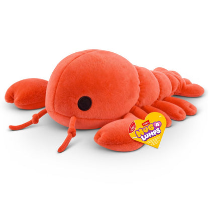 Hug-A-Lumps Small Fuzzy Plush Lenny The Lobster
