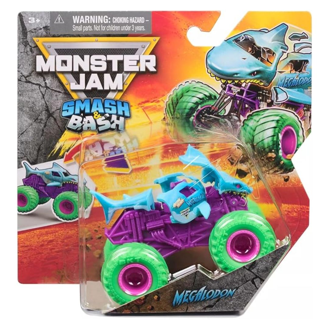 Monster Jam 1:64 Smash & Bash Series 3 Megalodon