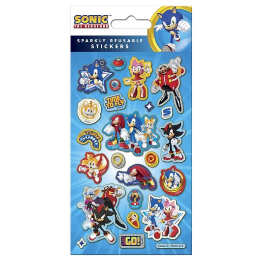 Sparkly Character Sticker Pack - Sonic The Hedgehog
