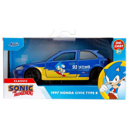 Jada Classic Sonic The Hedgehog 1997 Honda Civic Type R