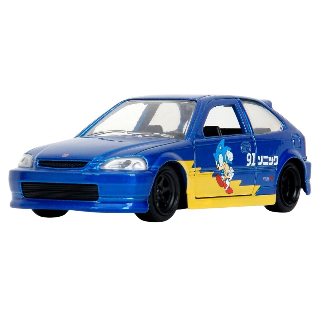 Jada Classic Sonic The Hedgehog 1997 Honda Civic Type R