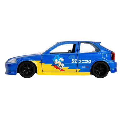 Jada Classic Sonic The Hedgehog 1997 Honda Civic Type R