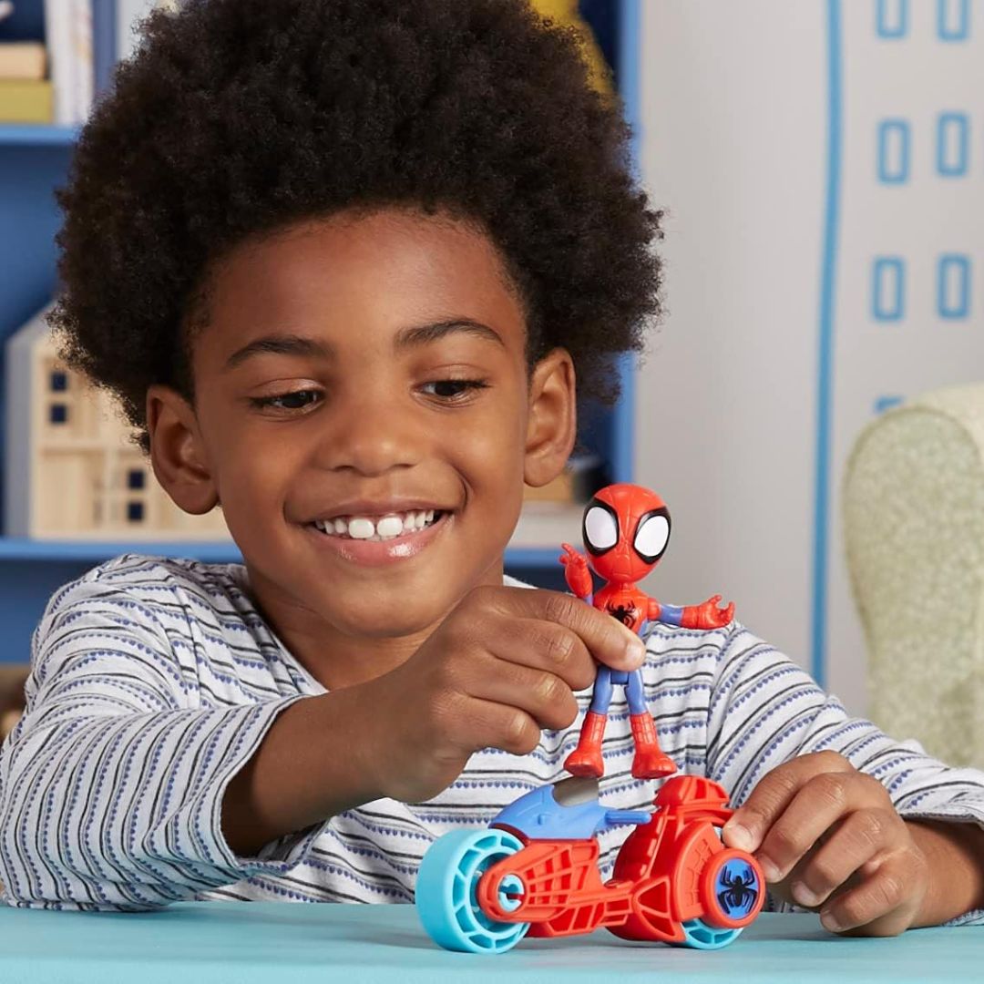 Marvel Spidey And His Amazing Friends Motorcycle Spidey