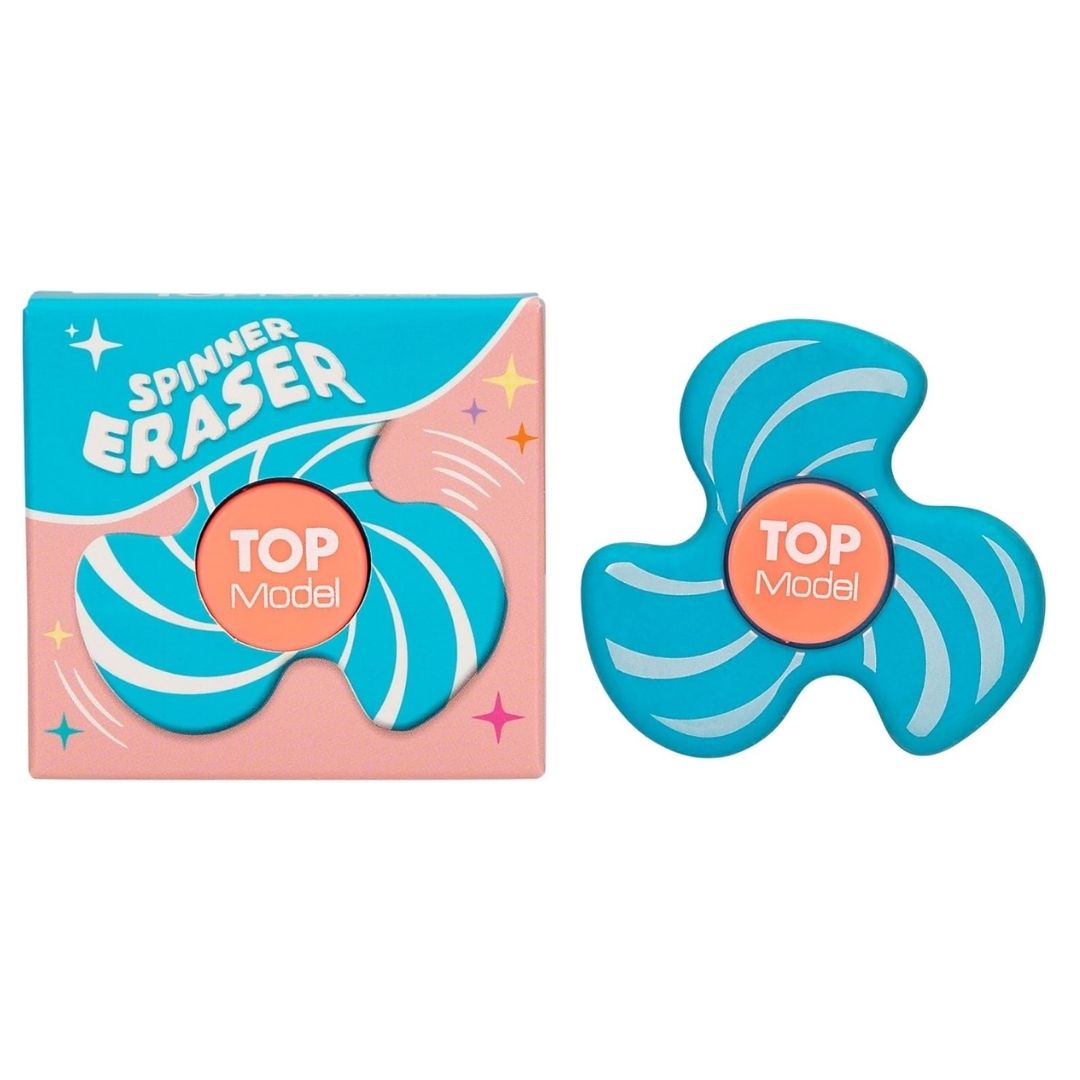 Top Model Spinner Eraser Blue