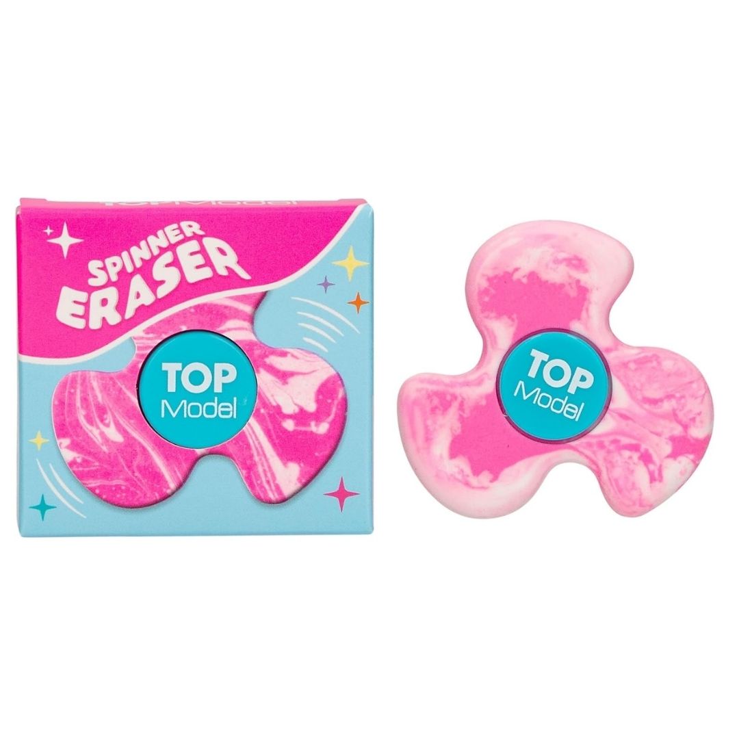 Top Model Spinner Eraser Pink