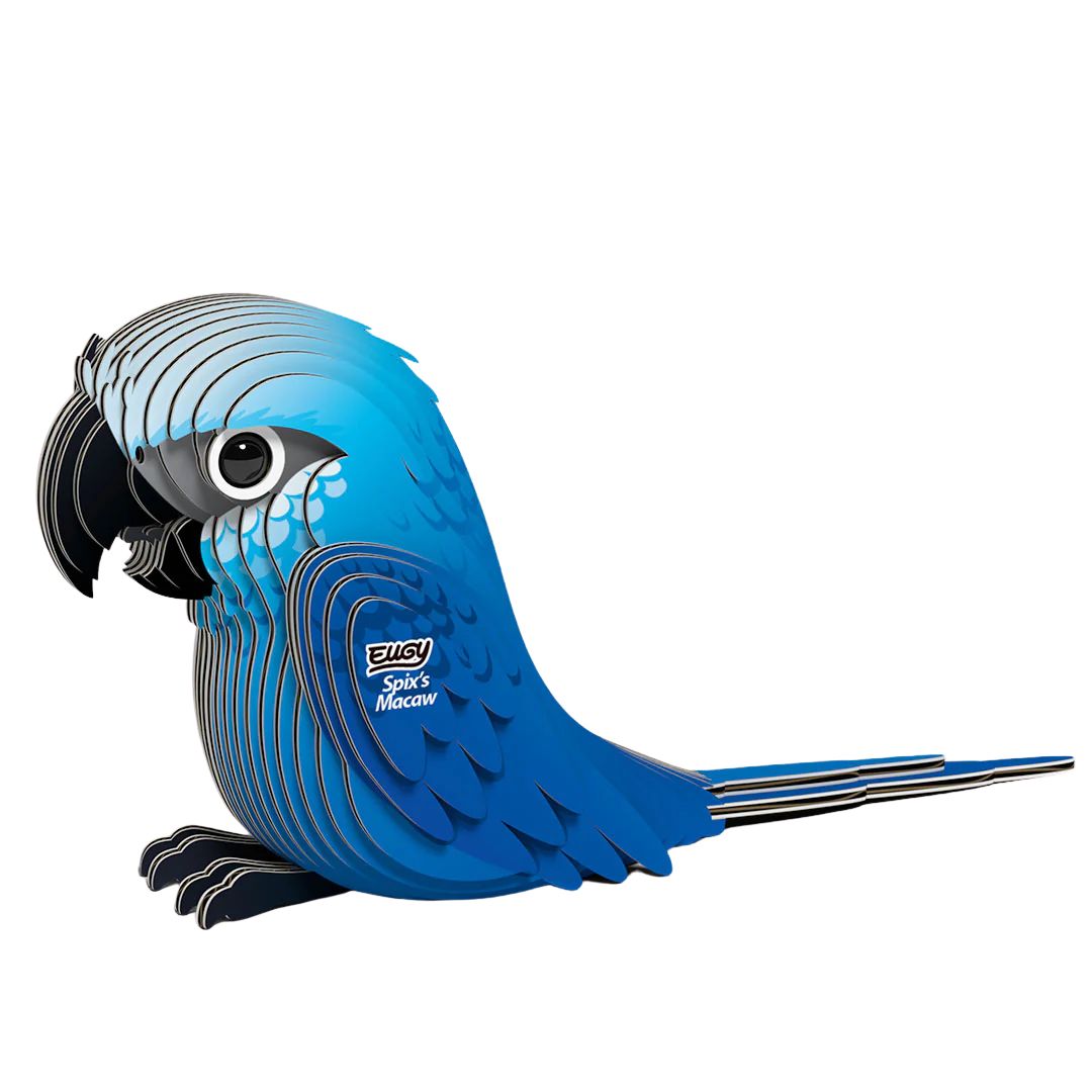 Eugy 3D Model 123 Spix's Macaw