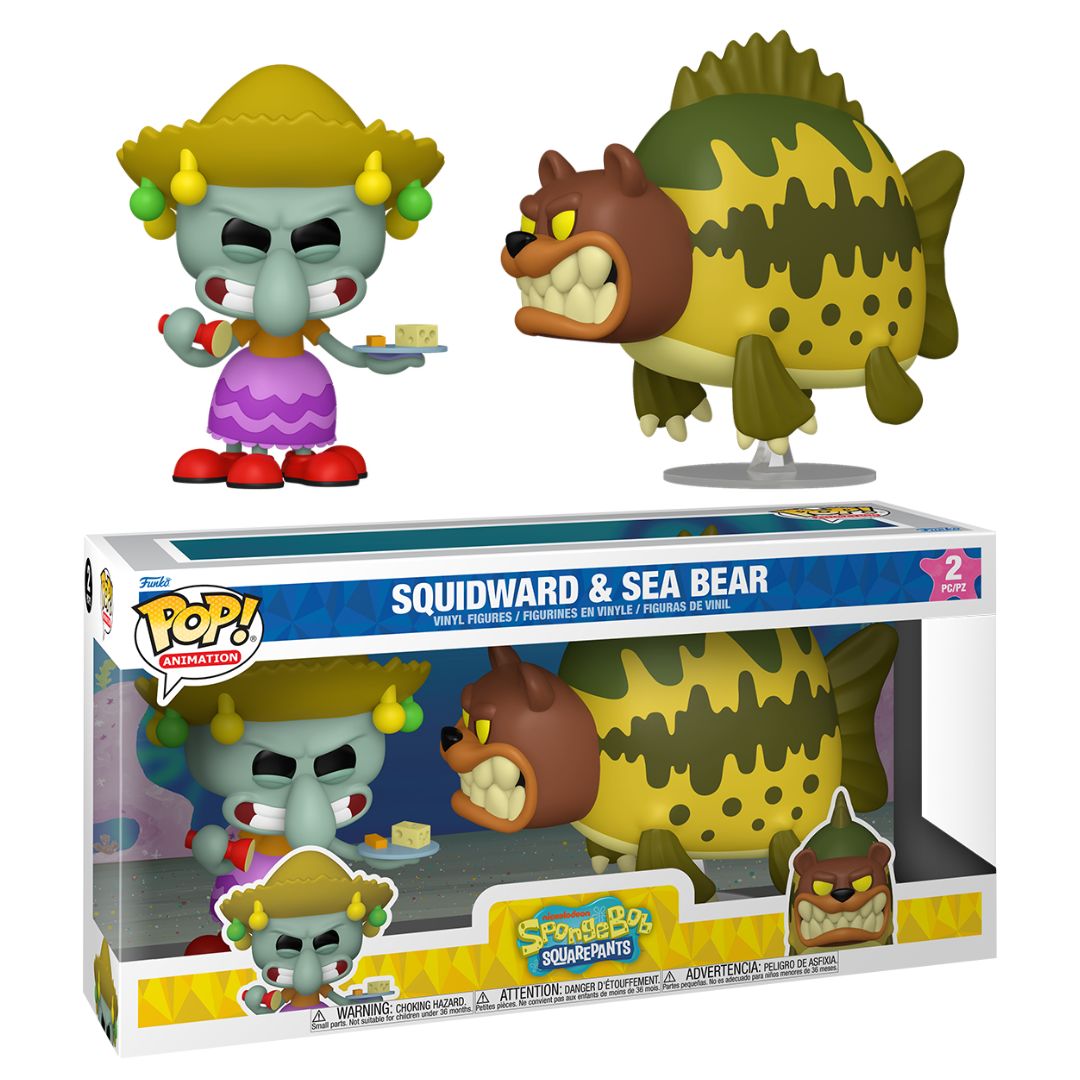 Pop! Vinyl - Spongebob Squarepants - Squidward & Sea Bear 2 Pack