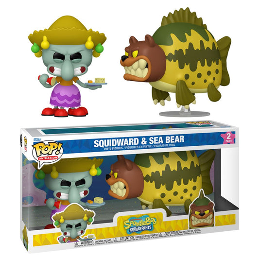 Pop! Vinyl - Spongebob Squarepants - Squidward & Sea Bear 2 Pack
