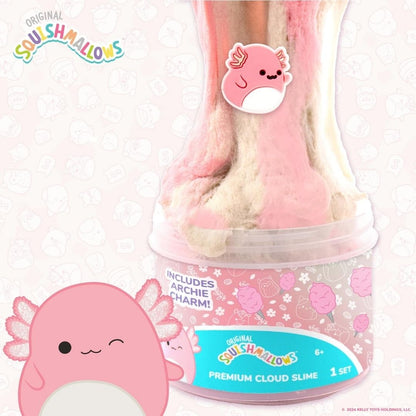 Squishmallows Premium Cloud Slime Archie The Axolotl