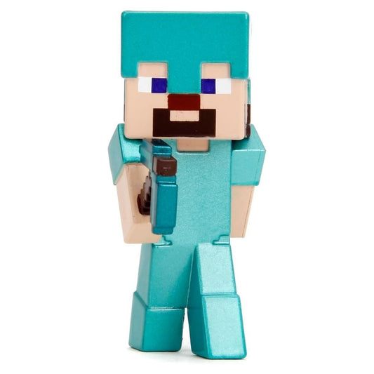 Jada 2.5 Inch Metalfigs Minecraft Steve in Diamond Armor