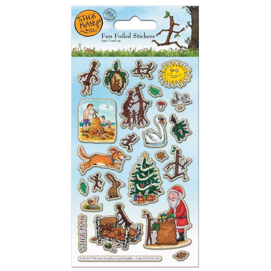 Sparkly Character Sticker Pack - Stick Man