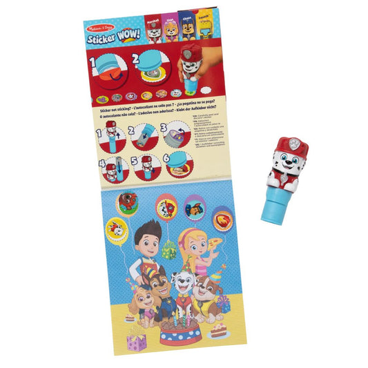 Melissa & Doug Sticker Wow Activity Pad & Stamper Paw Patrol Marshall