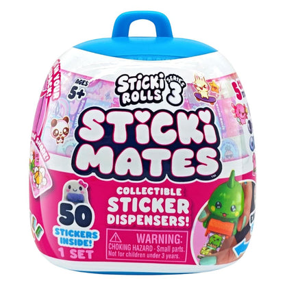 Sticki Rolls: Sticki Mates Collectible Mini Character Sticker Dispenser S3