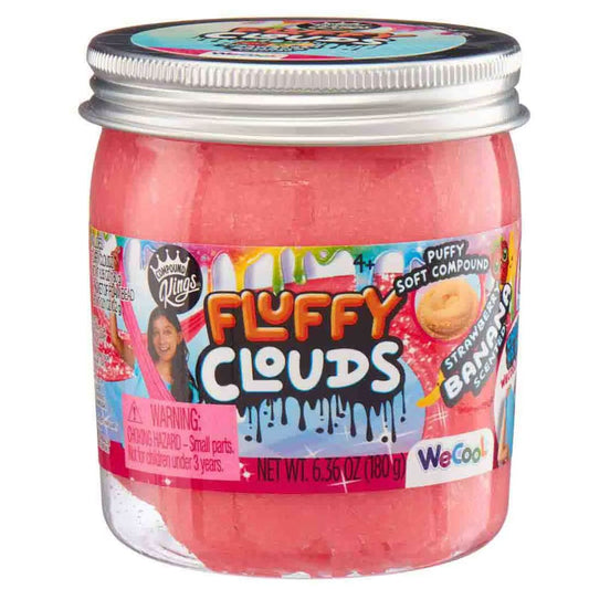 Compound Kings Fluffy Clouds Slime Jar Strawberry Banana Scented
