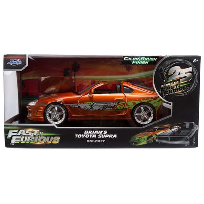 Fast & Furious 1:24 Diecast Brian's Toyota Supra (Color Brush Finish)