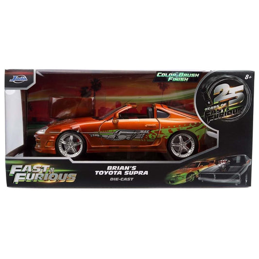 Fast & Furious 1:24 Diecast Brian's Toyota Supra (Color Brush Finish)