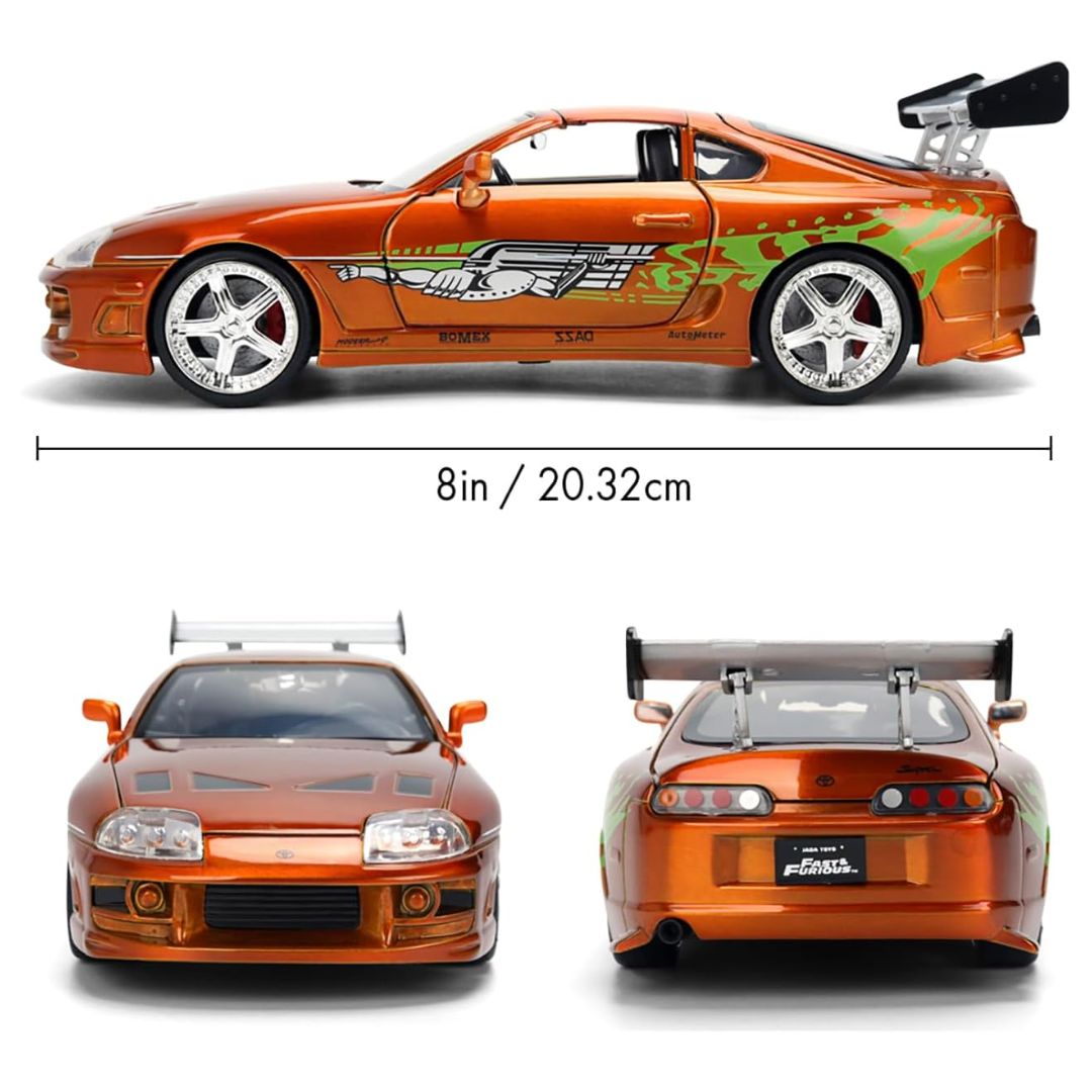 Fast & Furious 1:24 Diecast Brian's Toyota Supra (Color Brush Finish)