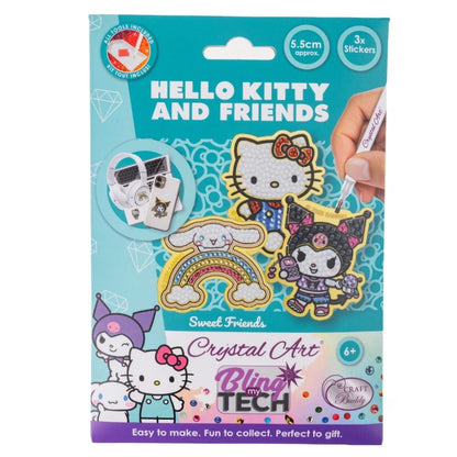 Crystal Art Bling My Tech Hello Kitty Sweet Friends