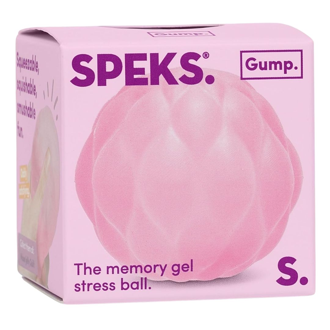 Speks. Gump Surface Memory Gel Stress Ball - Moon Jelly Quilt