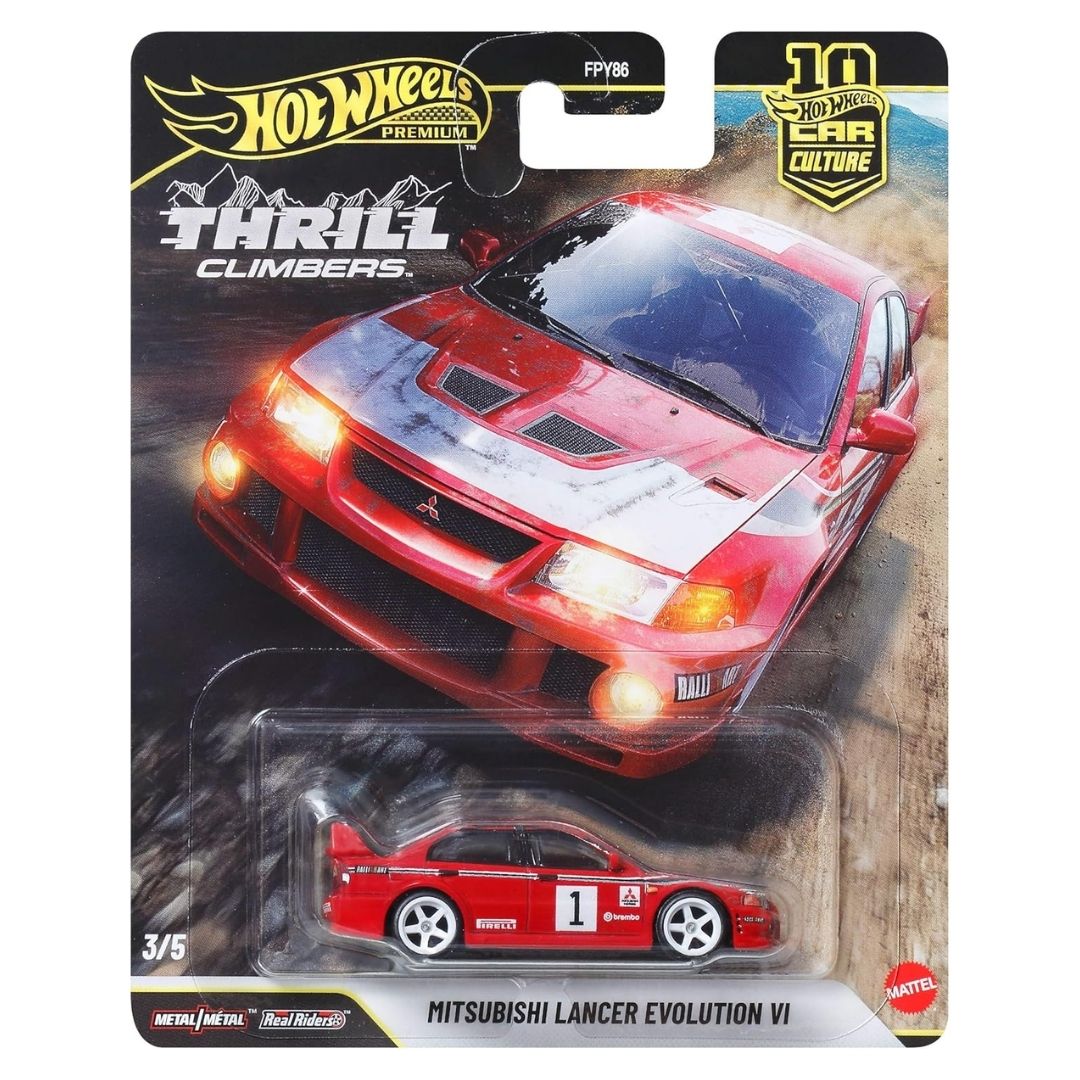 Hot Wheels Premium Car Culture Thrill Climbers Mitsubishi Lancer Evo VI