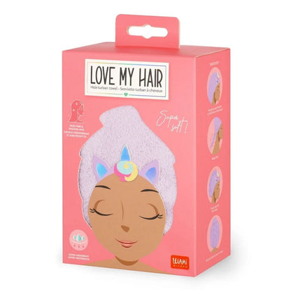 Legami Hair Turban Towel Unicorn