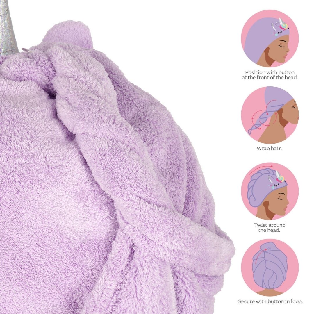 Legami Hair Turban Towel Unicorn